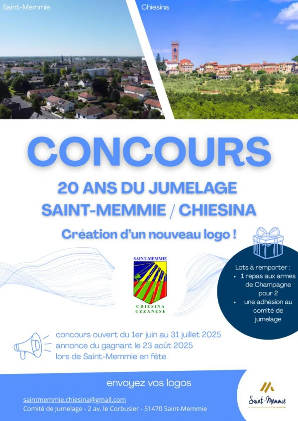 Concours : 20 ans du jumelage Saint-Memmie - Chiesina